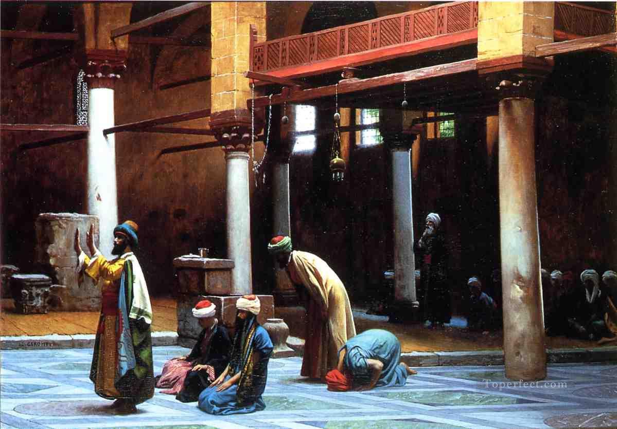 Prayer in the Mosque Arab Jean Leon Gerome Islamic Oil Paintings